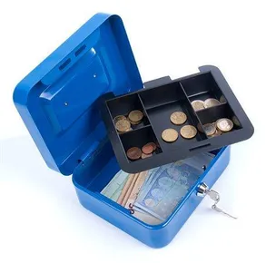 Kasa fiskalna 15,2x11,5x8 cm, DUNUBE, niebieska